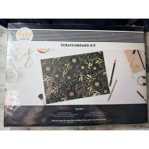 NIP RELAX YOUR MIND W/ HAPPY CRAFTS SCRATCH KIT INCLUDES BOARDS, TOOLS (2888)